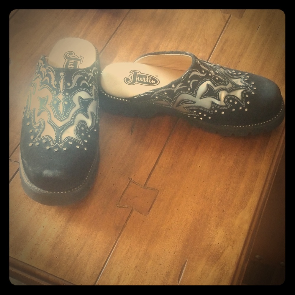 Justin boots clogs